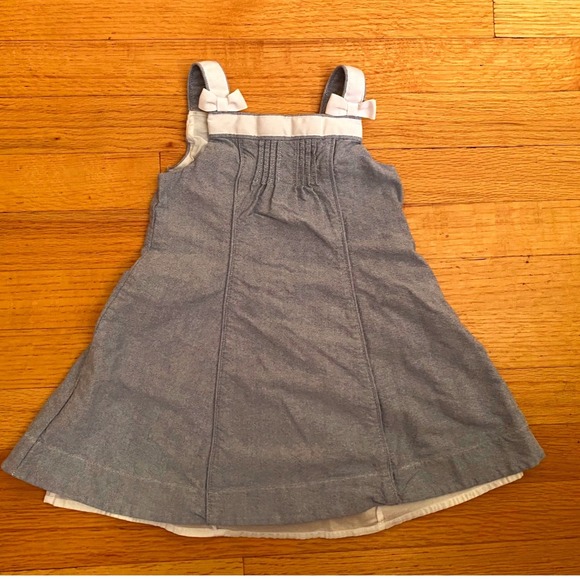 Janie and Jack Other - Janie and Jack Jumper Dress Toddler Girls 12-18M Blue Excellent Bow Pintuck
